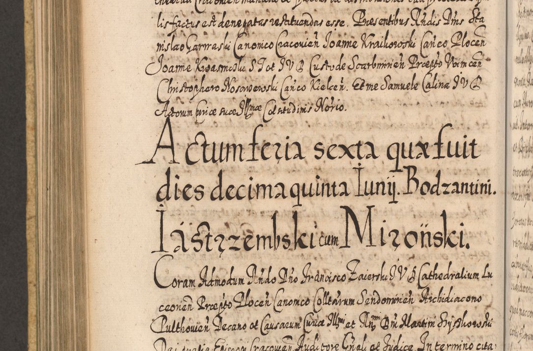 Zdjęcie nr 791 dla obiektu archiwalnego: Acta actorum, causarum spiritualium, civilium, criminalium, obligationum, cessionum, decimarum, testamentorum R. D. Martini Szyszkowski, episcopi Cracoviensis, ducis Severiensis in annis 1617 - 1619. Tomus primus.