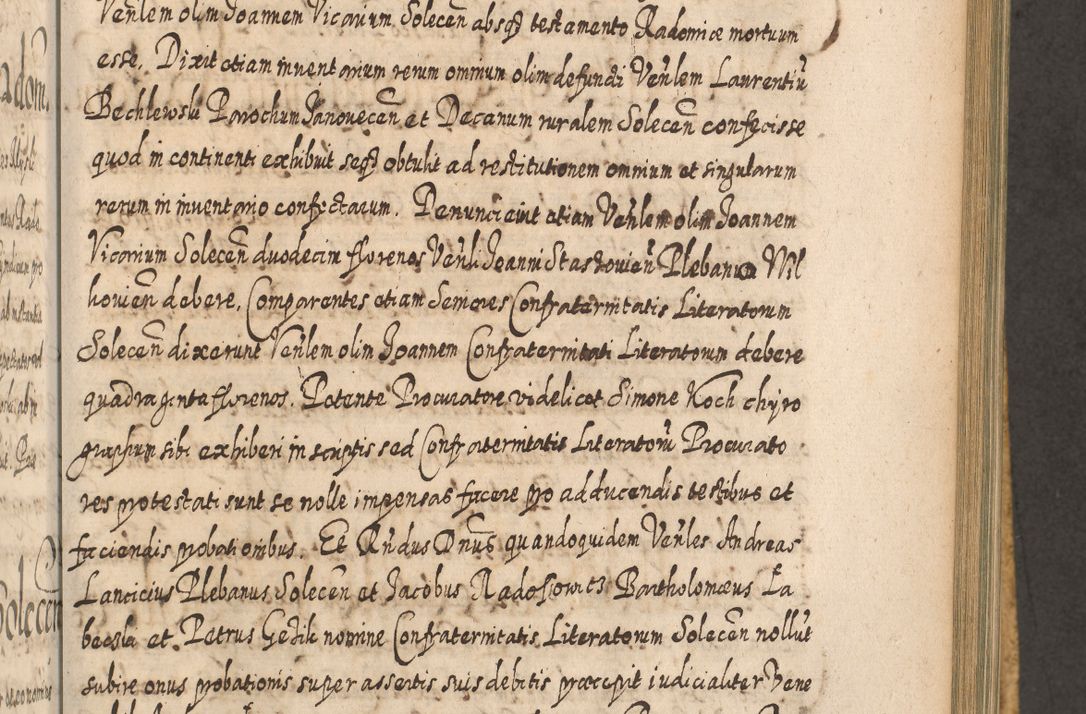 Zdjęcie nr 786 dla obiektu archiwalnego: Acta actorum, causarum spiritualium, civilium, criminalium, obligationum, cessionum, decimarum, testamentorum R. D. Martini Szyszkowski, episcopi Cracoviensis, ducis Severiensis in annis 1617 - 1619. Tomus primus.