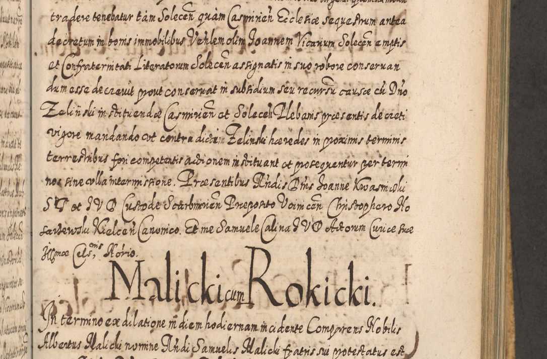 Zdjęcie nr 784 dla obiektu archiwalnego: Acta actorum, causarum spiritualium, civilium, criminalium, obligationum, cessionum, decimarum, testamentorum R. D. Martini Szyszkowski, episcopi Cracoviensis, ducis Severiensis in annis 1617 - 1619. Tomus primus.