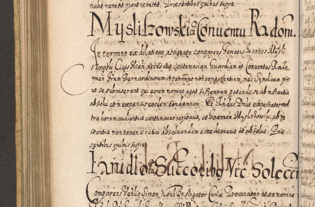 Zdjęcie nr 785 dla obiektu archiwalnego: Acta actorum, causarum spiritualium, civilium, criminalium, obligationum, cessionum, decimarum, testamentorum R. D. Martini Szyszkowski, episcopi Cracoviensis, ducis Severiensis in annis 1617 - 1619. Tomus primus.