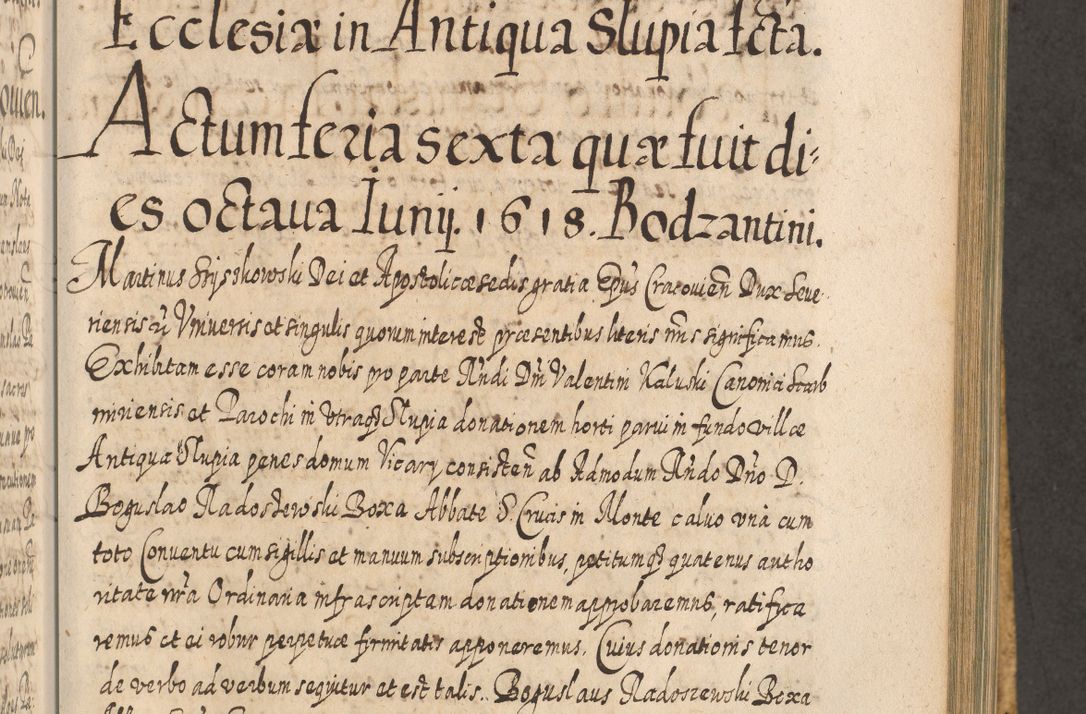 Zdjęcie nr 780 dla obiektu archiwalnego: Acta actorum, causarum spiritualium, civilium, criminalium, obligationum, cessionum, decimarum, testamentorum R. D. Martini Szyszkowski, episcopi Cracoviensis, ducis Severiensis in annis 1617 - 1619. Tomus primus.