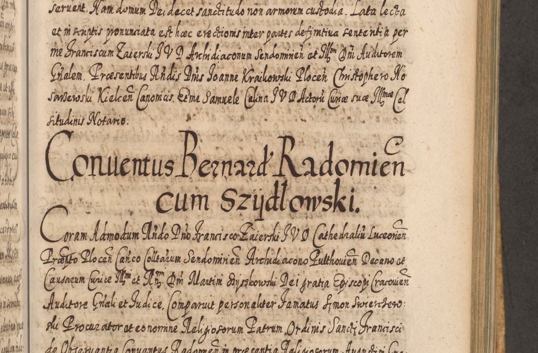 Zdjęcie nr 772 dla obiektu archiwalnego: Acta actorum, causarum spiritualium, civilium, criminalium, obligationum, cessionum, decimarum, testamentorum R. D. Martini Szyszkowski, episcopi Cracoviensis, ducis Severiensis in annis 1617 - 1619. Tomus primus.