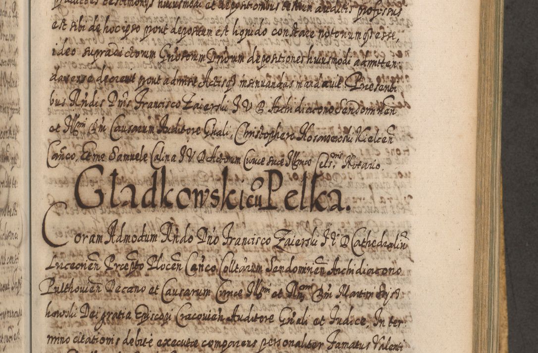 Zdjęcie nr 764 dla obiektu archiwalnego: Acta actorum, causarum spiritualium, civilium, criminalium, obligationum, cessionum, decimarum, testamentorum R. D. Martini Szyszkowski, episcopi Cracoviensis, ducis Severiensis in annis 1617 - 1619. Tomus primus.