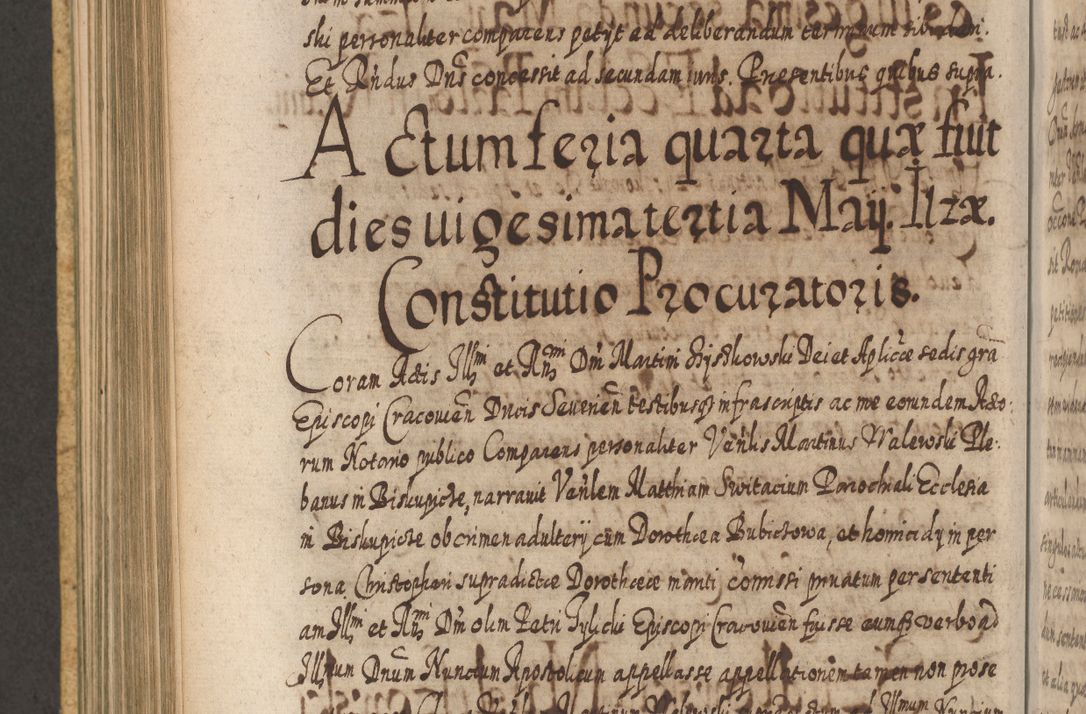 Zdjęcie nr 761 dla obiektu archiwalnego: Acta actorum, causarum spiritualium, civilium, criminalium, obligationum, cessionum, decimarum, testamentorum R. D. Martini Szyszkowski, episcopi Cracoviensis, ducis Severiensis in annis 1617 - 1619. Tomus primus.