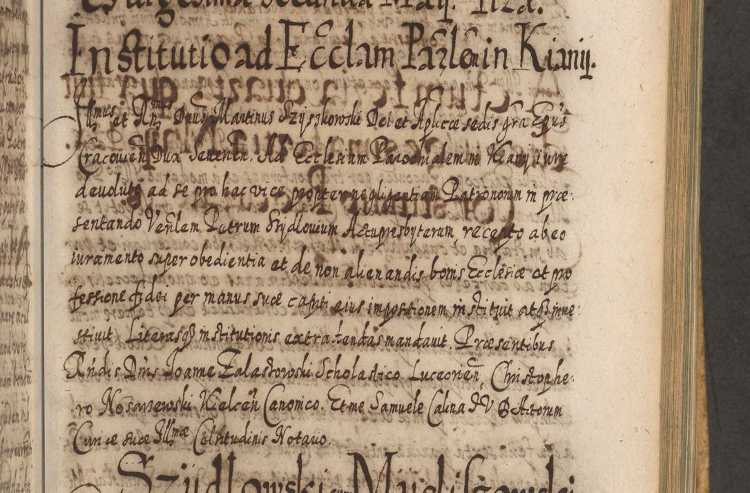 Zdjęcie nr 760 dla obiektu archiwalnego: Acta actorum, causarum spiritualium, civilium, criminalium, obligationum, cessionum, decimarum, testamentorum R. D. Martini Szyszkowski, episcopi Cracoviensis, ducis Severiensis in annis 1617 - 1619. Tomus primus.