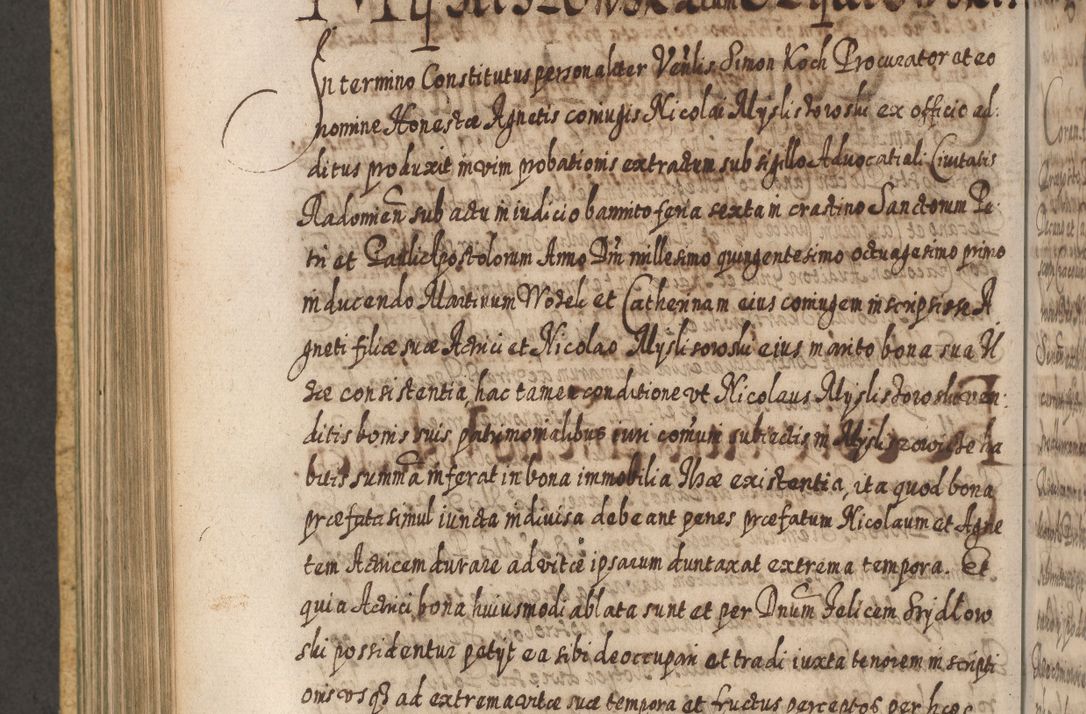Zdjęcie nr 753 dla obiektu archiwalnego: Acta actorum, causarum spiritualium, civilium, criminalium, obligationum, cessionum, decimarum, testamentorum R. D. Martini Szyszkowski, episcopi Cracoviensis, ducis Severiensis in annis 1617 - 1619. Tomus primus.