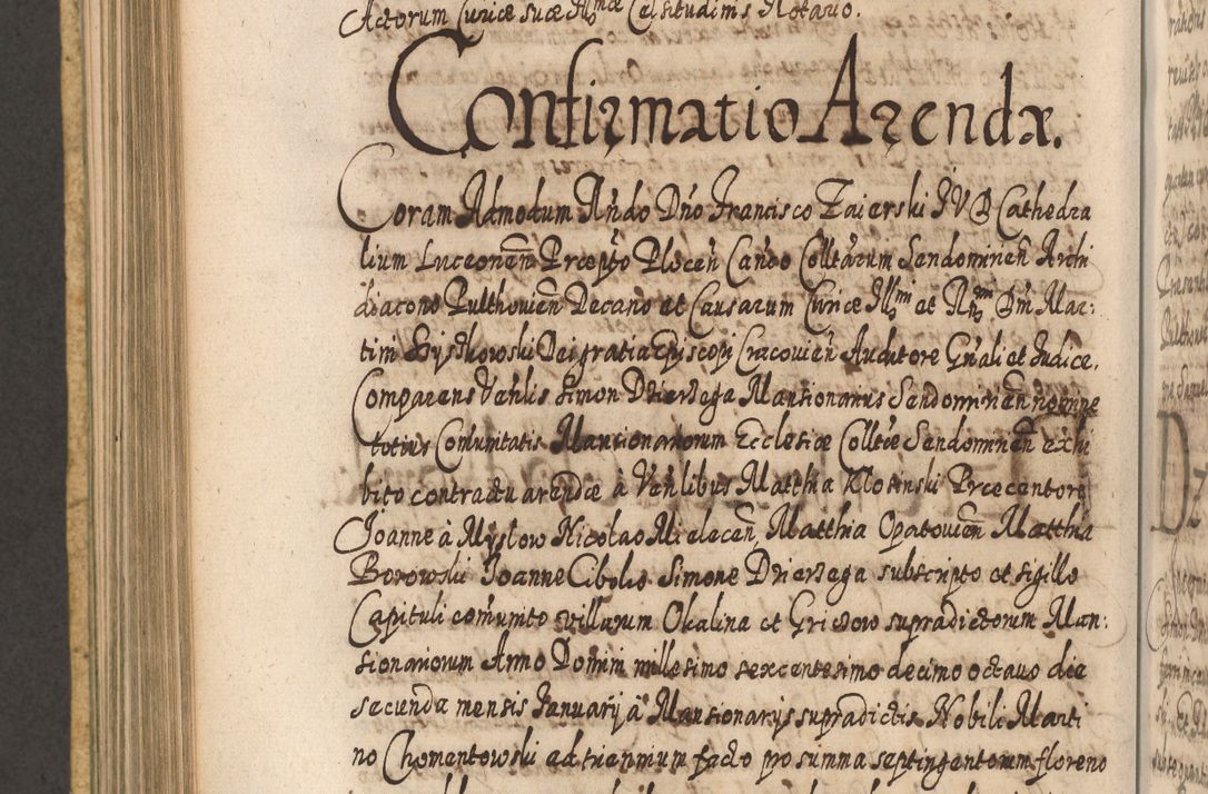 Zdjęcie nr 739 dla obiektu archiwalnego: Acta actorum, causarum spiritualium, civilium, criminalium, obligationum, cessionum, decimarum, testamentorum R. D. Martini Szyszkowski, episcopi Cracoviensis, ducis Severiensis in annis 1617 - 1619. Tomus primus.