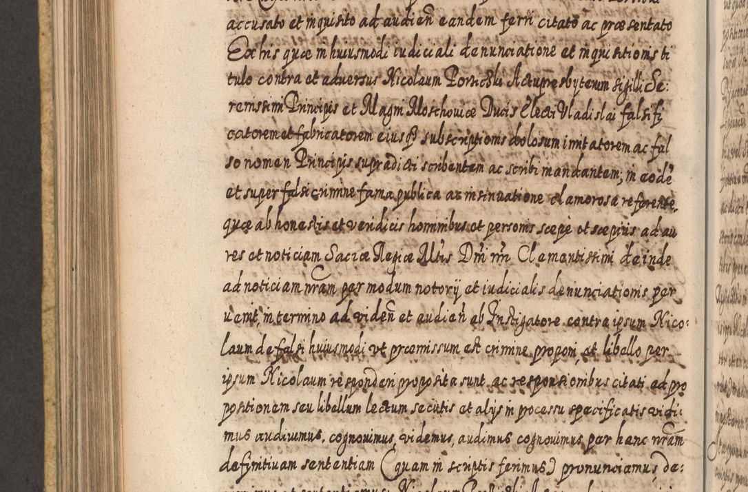 Zdjęcie nr 737 dla obiektu archiwalnego: Acta actorum, causarum spiritualium, civilium, criminalium, obligationum, cessionum, decimarum, testamentorum R. D. Martini Szyszkowski, episcopi Cracoviensis, ducis Severiensis in annis 1617 - 1619. Tomus primus.