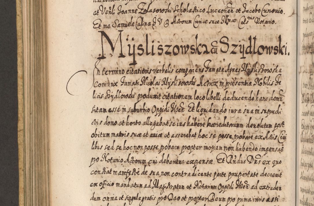 Zdjęcie nr 733 dla obiektu archiwalnego: Acta actorum, causarum spiritualium, civilium, criminalium, obligationum, cessionum, decimarum, testamentorum R. D. Martini Szyszkowski, episcopi Cracoviensis, ducis Severiensis in annis 1617 - 1619. Tomus primus.
