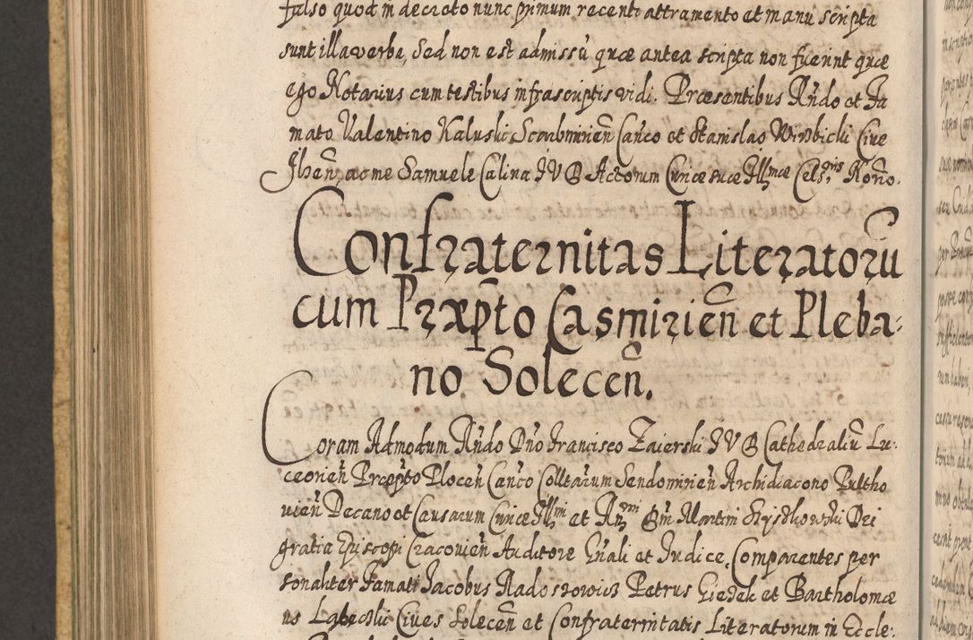 Zdjęcie nr 725 dla obiektu archiwalnego: Acta actorum, causarum spiritualium, civilium, criminalium, obligationum, cessionum, decimarum, testamentorum R. D. Martini Szyszkowski, episcopi Cracoviensis, ducis Severiensis in annis 1617 - 1619. Tomus primus.