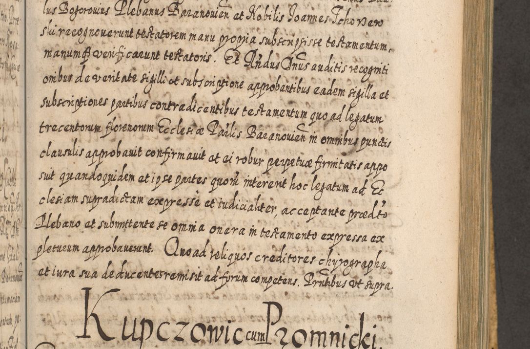 Zdjęcie nr 716 dla obiektu archiwalnego: Acta actorum, causarum spiritualium, civilium, criminalium, obligationum, cessionum, decimarum, testamentorum R. D. Martini Szyszkowski, episcopi Cracoviensis, ducis Severiensis in annis 1617 - 1619. Tomus primus.