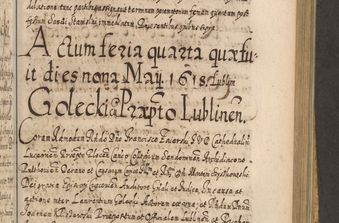 Zdjęcie nr 714 dla obiektu archiwalnego: Acta actorum, causarum spiritualium, civilium, criminalium, obligationum, cessionum, decimarum, testamentorum R. D. Martini Szyszkowski, episcopi Cracoviensis, ducis Severiensis in annis 1617 - 1619. Tomus primus.