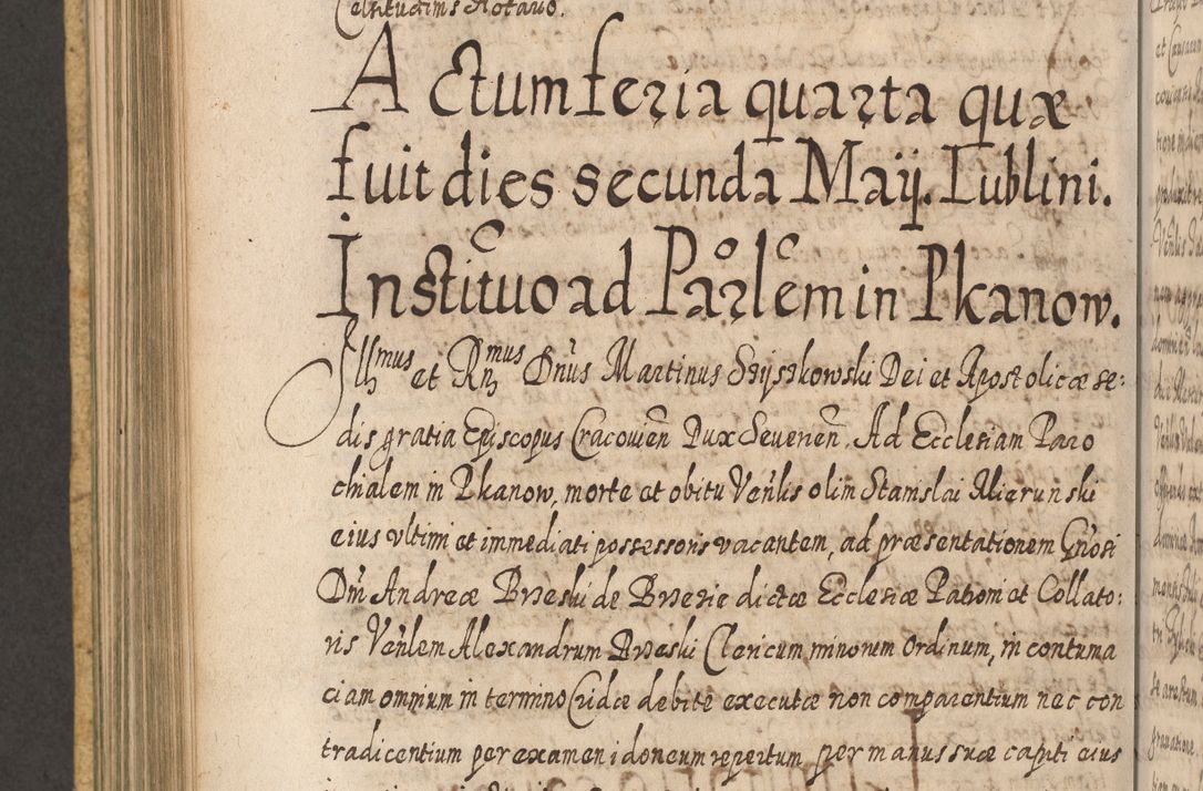 Zdjęcie nr 707 dla obiektu archiwalnego: Acta actorum, causarum spiritualium, civilium, criminalium, obligationum, cessionum, decimarum, testamentorum R. D. Martini Szyszkowski, episcopi Cracoviensis, ducis Severiensis in annis 1617 - 1619. Tomus primus.