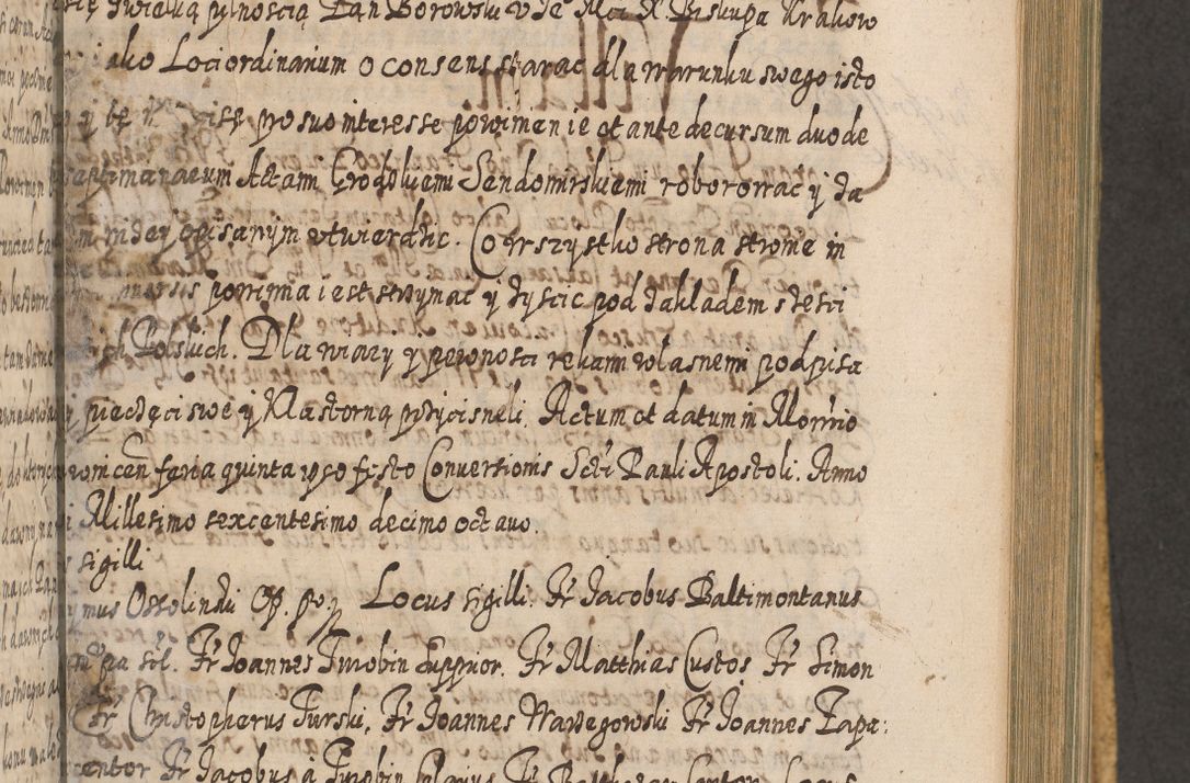 Zdjęcie nr 702 dla obiektu archiwalnego: Acta actorum, causarum spiritualium, civilium, criminalium, obligationum, cessionum, decimarum, testamentorum R. D. Martini Szyszkowski, episcopi Cracoviensis, ducis Severiensis in annis 1617 - 1619. Tomus primus.