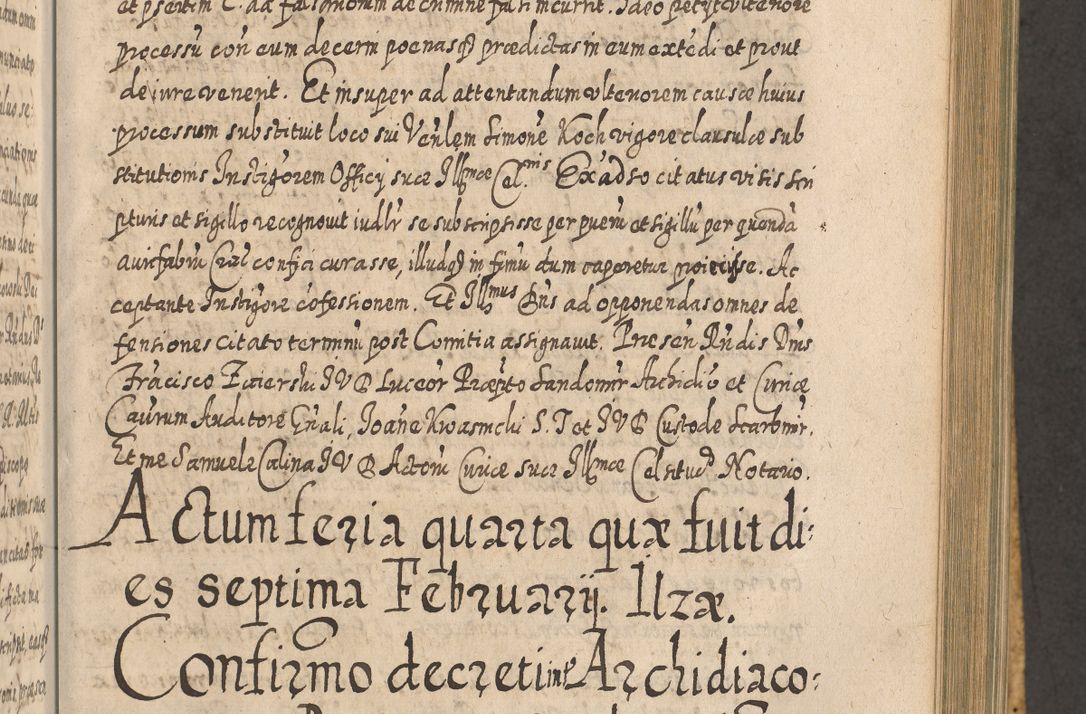 Zdjęcie nr 690 dla obiektu archiwalnego: Acta actorum, causarum spiritualium, civilium, criminalium, obligationum, cessionum, decimarum, testamentorum R. D. Martini Szyszkowski, episcopi Cracoviensis, ducis Severiensis in annis 1617 - 1619. Tomus primus.