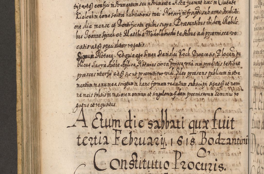 Zdjęcie nr 685 dla obiektu archiwalnego: Acta actorum, causarum spiritualium, civilium, criminalium, obligationum, cessionum, decimarum, testamentorum R. D. Martini Szyszkowski, episcopi Cracoviensis, ducis Severiensis in annis 1617 - 1619. Tomus primus.