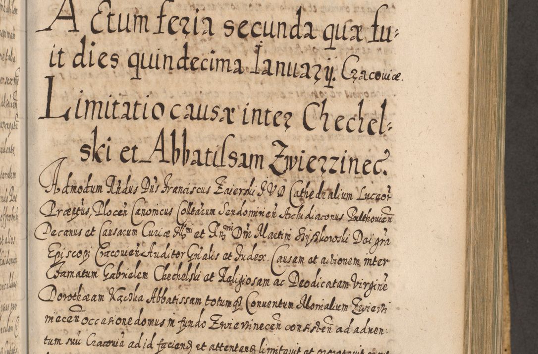 Zdjęcie nr 658 dla obiektu archiwalnego: Acta actorum, causarum spiritualium, civilium, criminalium, obligationum, cessionum, decimarum, testamentorum R. D. Martini Szyszkowski, episcopi Cracoviensis, ducis Severiensis in annis 1617 - 1619. Tomus primus.