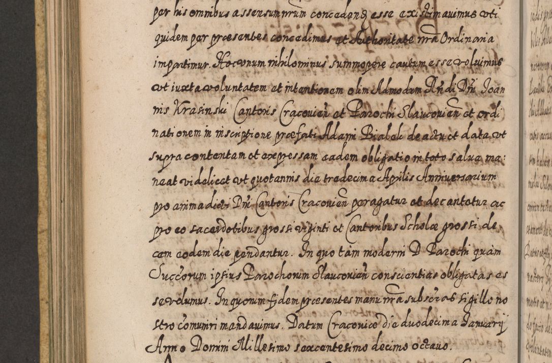 Zdjęcie nr 651 dla obiektu archiwalnego: Acta actorum, causarum spiritualium, civilium, criminalium, obligationum, cessionum, decimarum, testamentorum R. D. Martini Szyszkowski, episcopi Cracoviensis, ducis Severiensis in annis 1617 - 1619. Tomus primus.