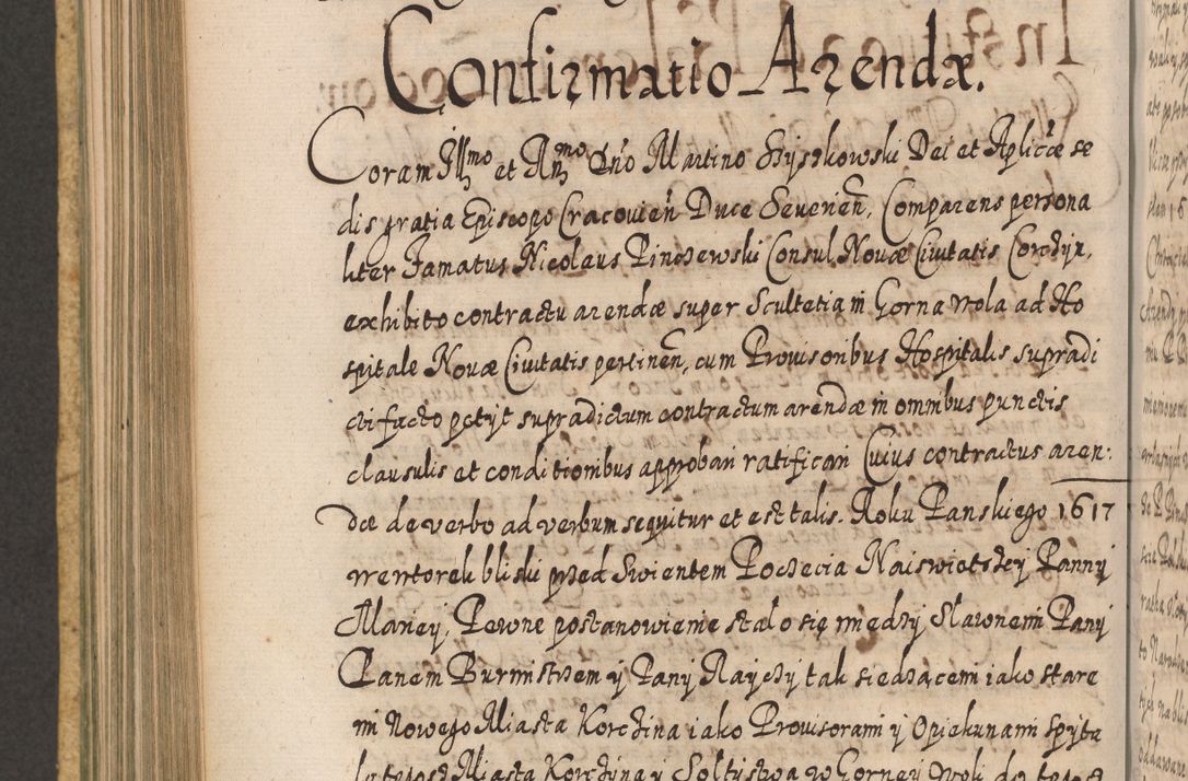 Zdjęcie nr 645 dla obiektu archiwalnego: Acta actorum, causarum spiritualium, civilium, criminalium, obligationum, cessionum, decimarum, testamentorum R. D. Martini Szyszkowski, episcopi Cracoviensis, ducis Severiensis in annis 1617 - 1619. Tomus primus.