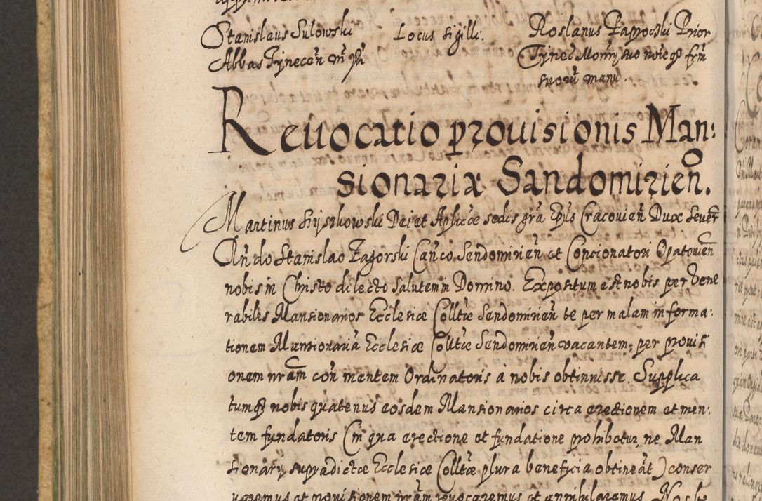 Zdjęcie nr 641 dla obiektu archiwalnego: Acta actorum, causarum spiritualium, civilium, criminalium, obligationum, cessionum, decimarum, testamentorum R. D. Martini Szyszkowski, episcopi Cracoviensis, ducis Severiensis in annis 1617 - 1619. Tomus primus.