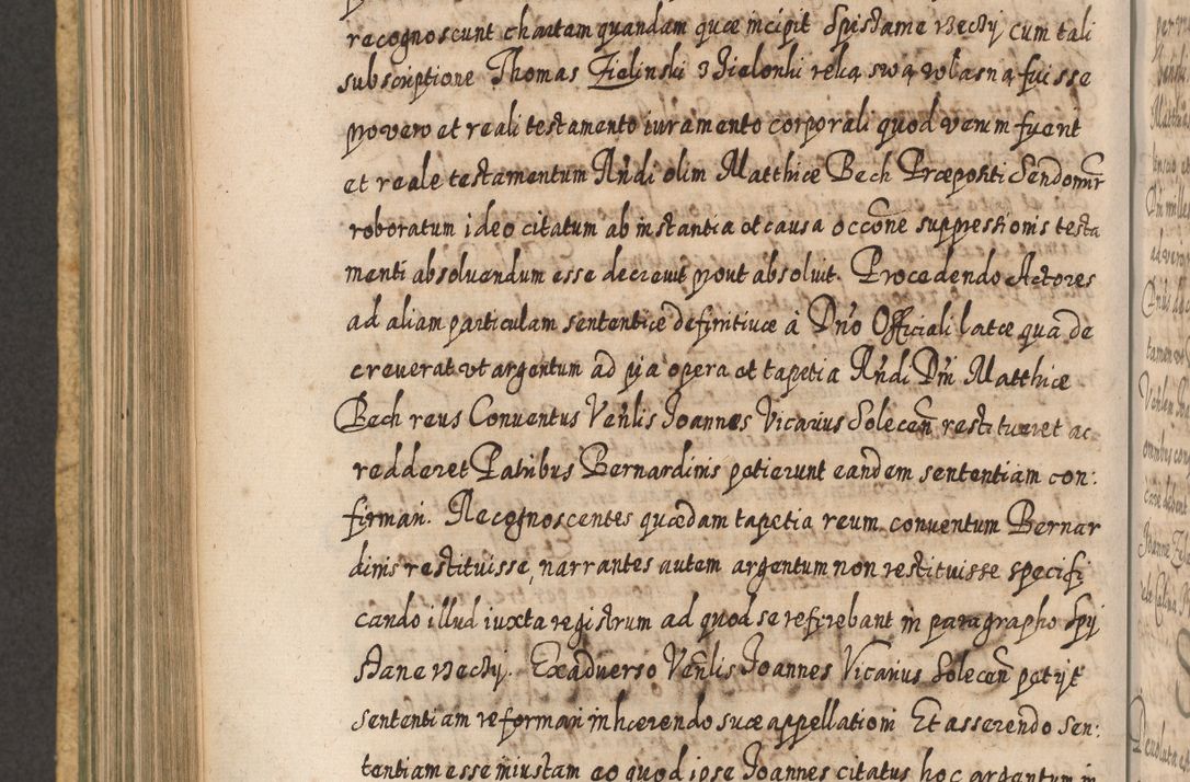 Zdjęcie nr 637 dla obiektu archiwalnego: Acta actorum, causarum spiritualium, civilium, criminalium, obligationum, cessionum, decimarum, testamentorum R. D. Martini Szyszkowski, episcopi Cracoviensis, ducis Severiensis in annis 1617 - 1619. Tomus primus.