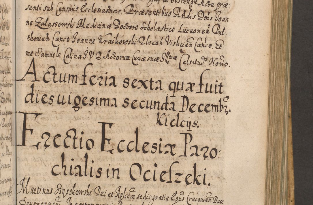 Zdjęcie nr 616 dla obiektu archiwalnego: Acta actorum, causarum spiritualium, civilium, criminalium, obligationum, cessionum, decimarum, testamentorum R. D. Martini Szyszkowski, episcopi Cracoviensis, ducis Severiensis in annis 1617 - 1619. Tomus primus.