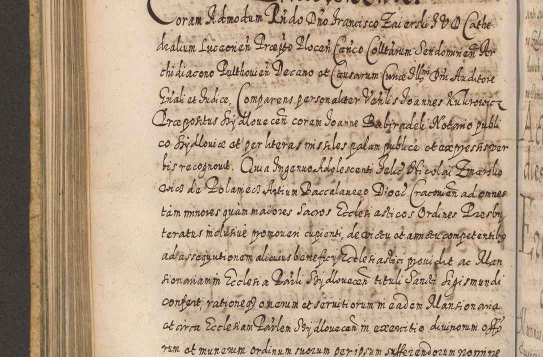 Zdjęcie nr 615 dla obiektu archiwalnego: Acta actorum, causarum spiritualium, civilium, criminalium, obligationum, cessionum, decimarum, testamentorum R. D. Martini Szyszkowski, episcopi Cracoviensis, ducis Severiensis in annis 1617 - 1619. Tomus primus.