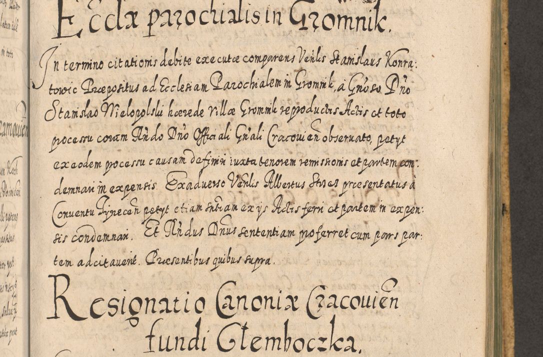Zdjęcie nr 1003 dla obiektu archiwalnego: Acta actorum, causarum spiritualium, civilium, criminalium, obligationum, cessionum, decimarum, testamentorum R. D. Martini Szyszkowski, episcopi Cracoviensis, ducis Severiensis in annis 1617 - 1619. Tomus primus.