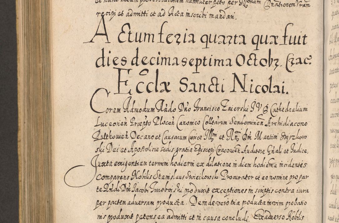 Zdjęcie nr 998 dla obiektu archiwalnego: Acta actorum, causarum spiritualium, civilium, criminalium, obligationum, cessionum, decimarum, testamentorum R. D. Martini Szyszkowski, episcopi Cracoviensis, ducis Severiensis in annis 1617 - 1619. Tomus primus.
