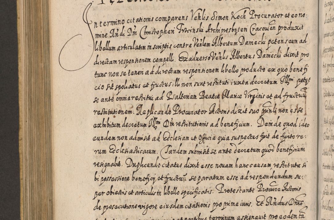 Zdjęcie nr 974 dla obiektu archiwalnego: Acta actorum, causarum spiritualium, civilium, criminalium, obligationum, cessionum, decimarum, testamentorum R. D. Martini Szyszkowski, episcopi Cracoviensis, ducis Severiensis in annis 1617 - 1619. Tomus primus.