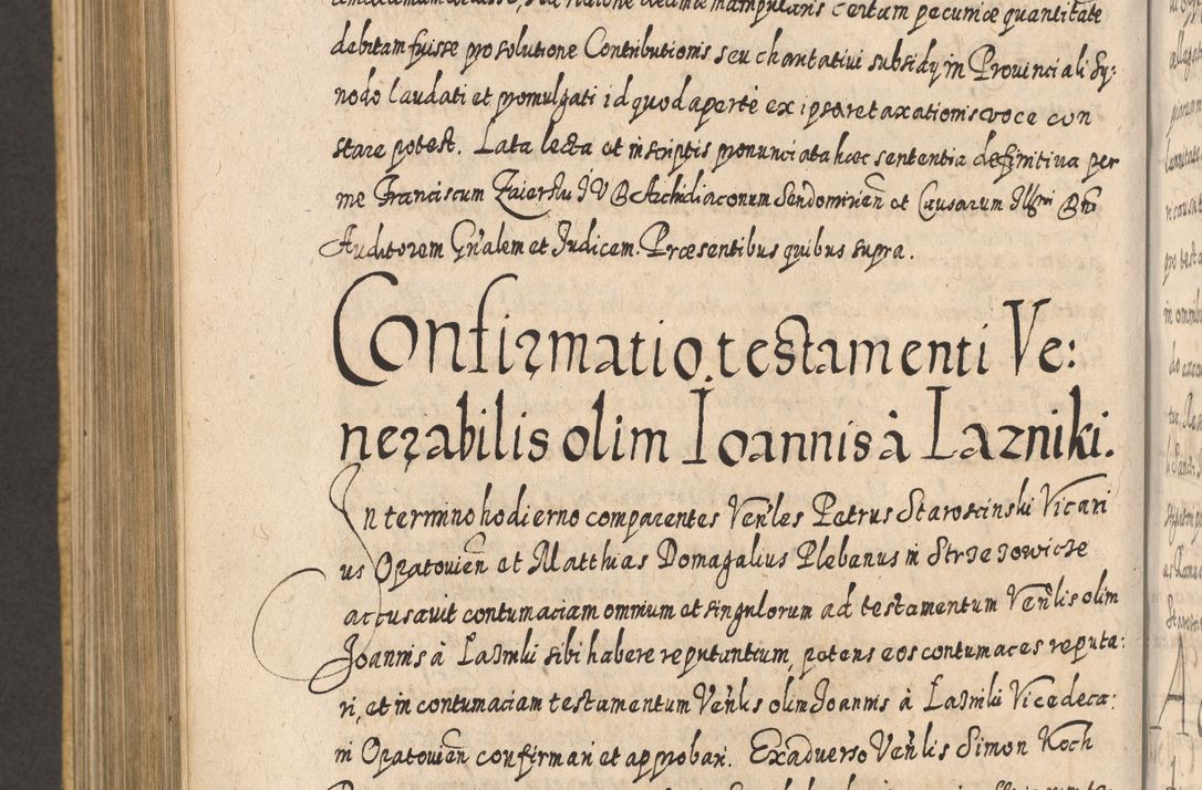 Zdjęcie nr 970 dla obiektu archiwalnego: Acta actorum, causarum spiritualium, civilium, criminalium, obligationum, cessionum, decimarum, testamentorum R. D. Martini Szyszkowski, episcopi Cracoviensis, ducis Severiensis in annis 1617 - 1619. Tomus primus.
