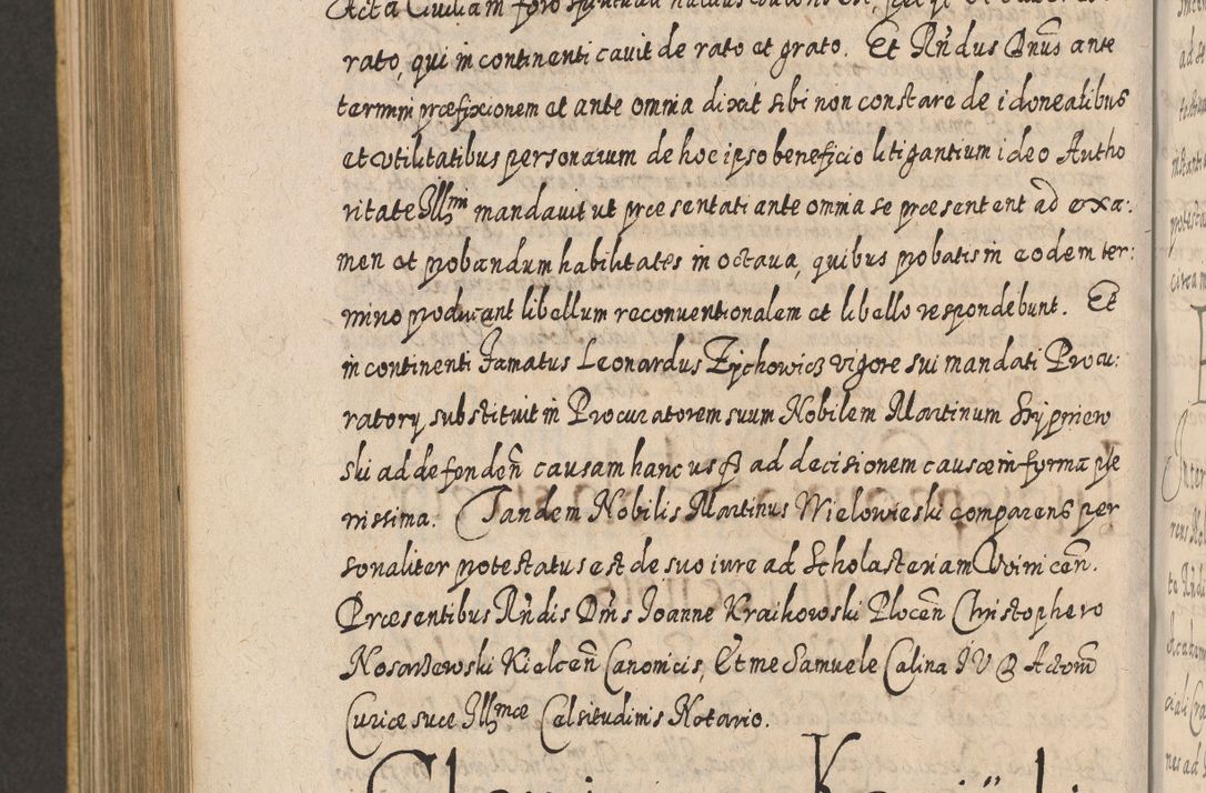 Zdjęcie nr 964 dla obiektu archiwalnego: Acta actorum, causarum spiritualium, civilium, criminalium, obligationum, cessionum, decimarum, testamentorum R. D. Martini Szyszkowski, episcopi Cracoviensis, ducis Severiensis in annis 1617 - 1619. Tomus primus.