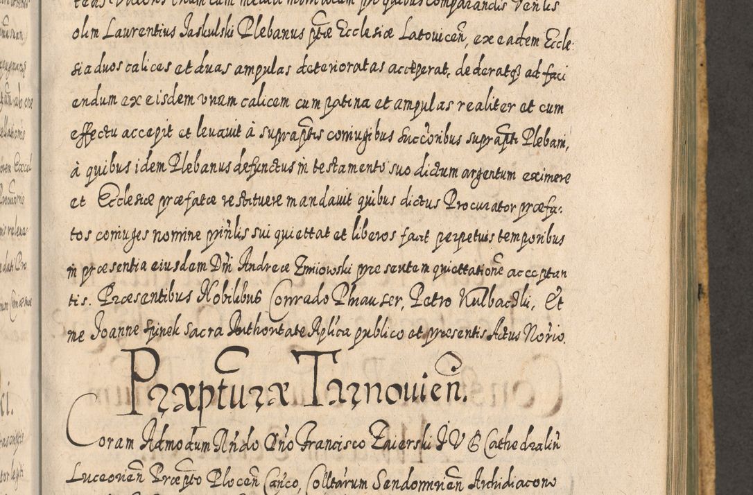 Zdjęcie nr 962 dla obiektu archiwalnego: Acta actorum, causarum spiritualium, civilium, criminalium, obligationum, cessionum, decimarum, testamentorum R. D. Martini Szyszkowski, episcopi Cracoviensis, ducis Severiensis in annis 1617 - 1619. Tomus primus.