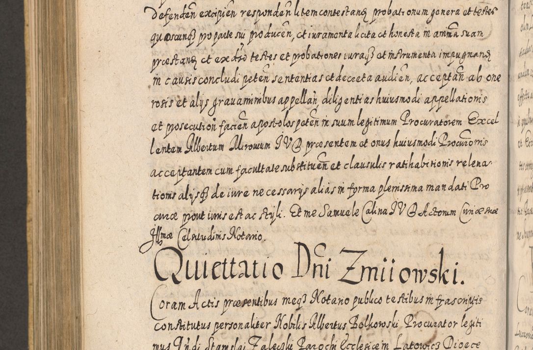 Zdjęcie nr 961 dla obiektu archiwalnego: Acta actorum, causarum spiritualium, civilium, criminalium, obligationum, cessionum, decimarum, testamentorum R. D. Martini Szyszkowski, episcopi Cracoviensis, ducis Severiensis in annis 1617 - 1619. Tomus primus.