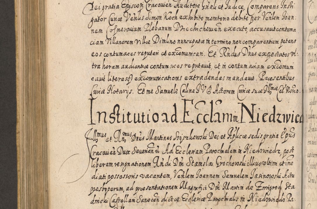 Zdjęcie nr 959 dla obiektu archiwalnego: Acta actorum, causarum spiritualium, civilium, criminalium, obligationum, cessionum, decimarum, testamentorum R. D. Martini Szyszkowski, episcopi Cracoviensis, ducis Severiensis in annis 1617 - 1619. Tomus primus.