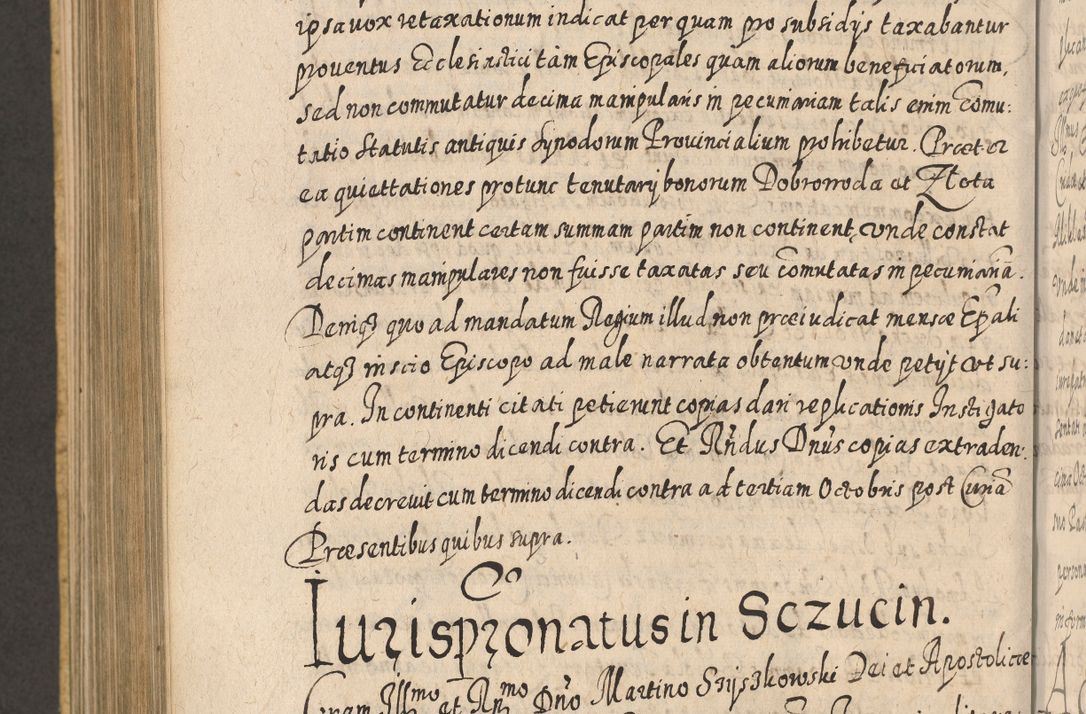Zdjęcie nr 957 dla obiektu archiwalnego: Acta actorum, causarum spiritualium, civilium, criminalium, obligationum, cessionum, decimarum, testamentorum R. D. Martini Szyszkowski, episcopi Cracoviensis, ducis Severiensis in annis 1617 - 1619. Tomus primus.