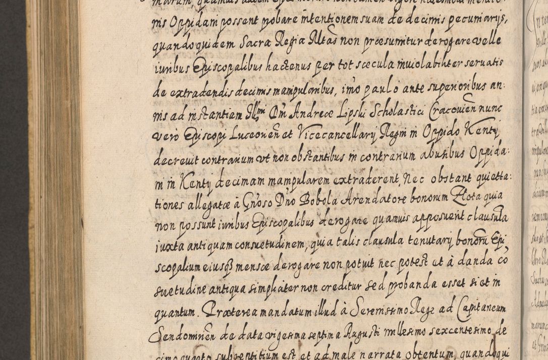 Zdjęcie nr 955 dla obiektu archiwalnego: Acta actorum, causarum spiritualium, civilium, criminalium, obligationum, cessionum, decimarum, testamentorum R. D. Martini Szyszkowski, episcopi Cracoviensis, ducis Severiensis in annis 1617 - 1619. Tomus primus.