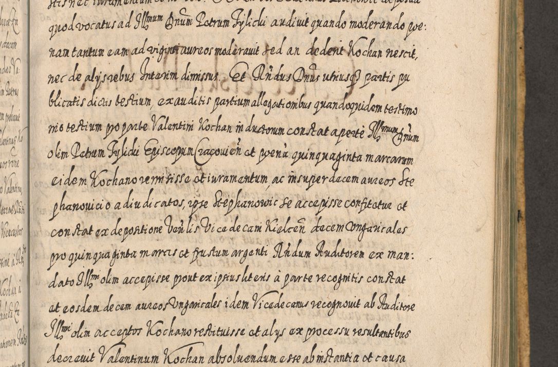 Zdjęcie nr 948 dla obiektu archiwalnego: Acta actorum, causarum spiritualium, civilium, criminalium, obligationum, cessionum, decimarum, testamentorum R. D. Martini Szyszkowski, episcopi Cracoviensis, ducis Severiensis in annis 1617 - 1619. Tomus primus.