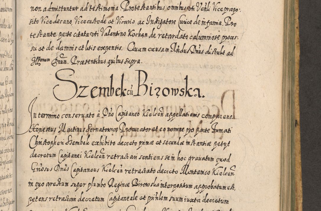 Zdjęcie nr 938 dla obiektu archiwalnego: Acta actorum, causarum spiritualium, civilium, criminalium, obligationum, cessionum, decimarum, testamentorum R. D. Martini Szyszkowski, episcopi Cracoviensis, ducis Severiensis in annis 1617 - 1619. Tomus primus.