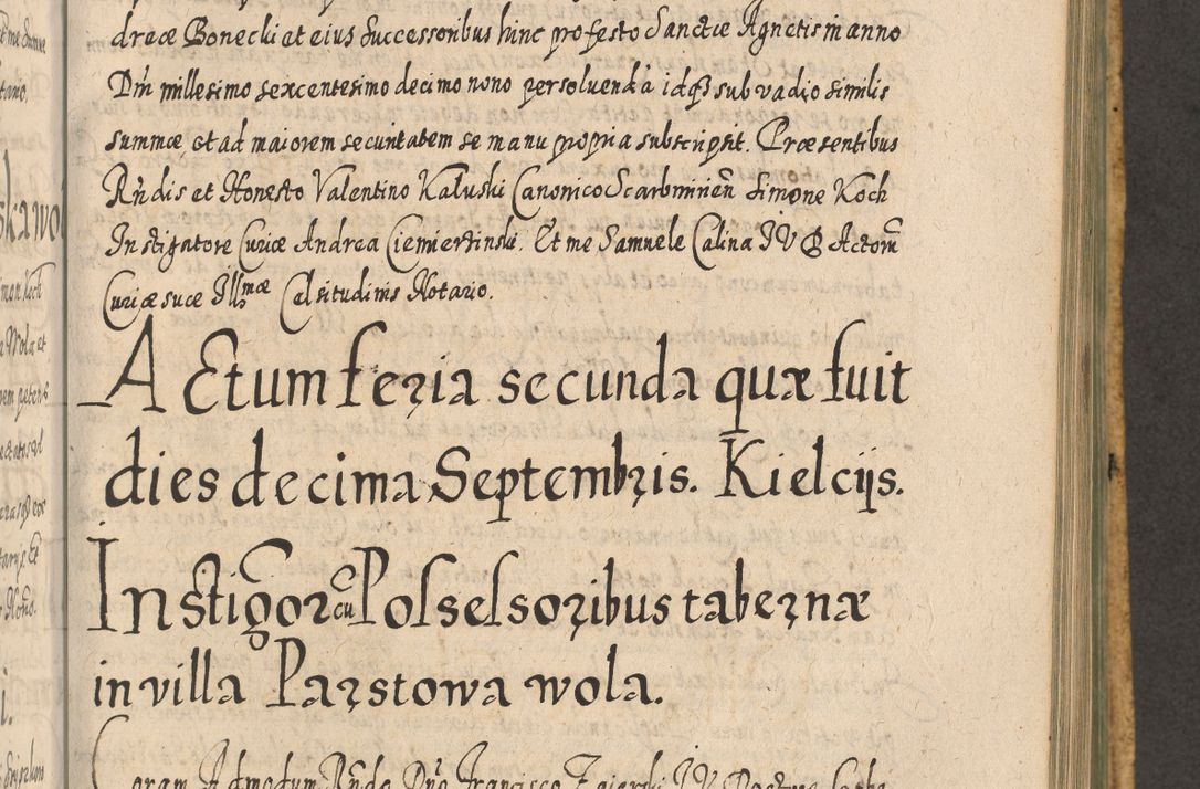 Zdjęcie nr 936 dla obiektu archiwalnego: Acta actorum, causarum spiritualium, civilium, criminalium, obligationum, cessionum, decimarum, testamentorum R. D. Martini Szyszkowski, episcopi Cracoviensis, ducis Severiensis in annis 1617 - 1619. Tomus primus.