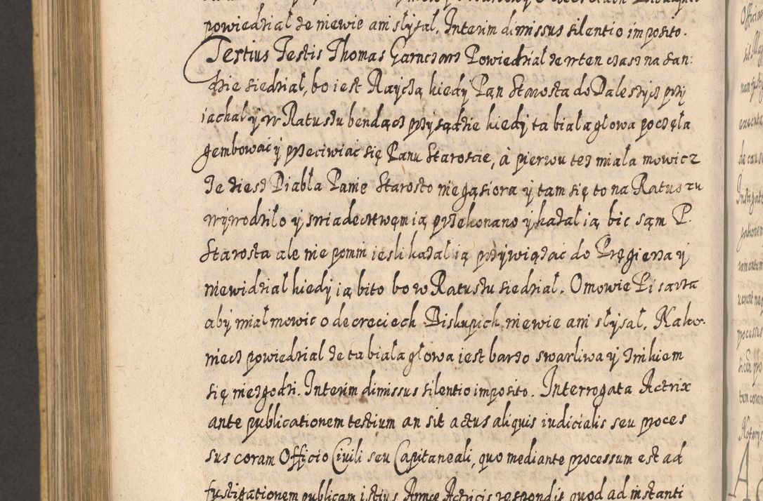 Zdjęcie nr 925 dla obiektu archiwalnego: Acta actorum, causarum spiritualium, civilium, criminalium, obligationum, cessionum, decimarum, testamentorum R. D. Martini Szyszkowski, episcopi Cracoviensis, ducis Severiensis in annis 1617 - 1619. Tomus primus.