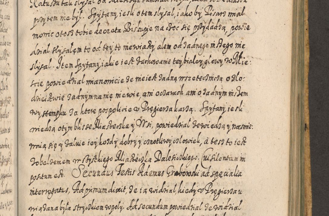 Zdjęcie nr 924 dla obiektu archiwalnego: Acta actorum, causarum spiritualium, civilium, criminalium, obligationum, cessionum, decimarum, testamentorum R. D. Martini Szyszkowski, episcopi Cracoviensis, ducis Severiensis in annis 1617 - 1619. Tomus primus.
