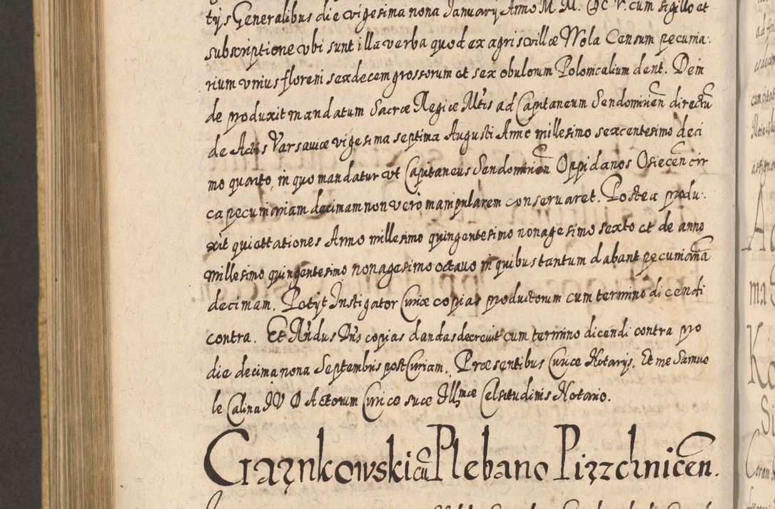 Zdjęcie nr 921 dla obiektu archiwalnego: Acta actorum, causarum spiritualium, civilium, criminalium, obligationum, cessionum, decimarum, testamentorum R. D. Martini Szyszkowski, episcopi Cracoviensis, ducis Severiensis in annis 1617 - 1619. Tomus primus.