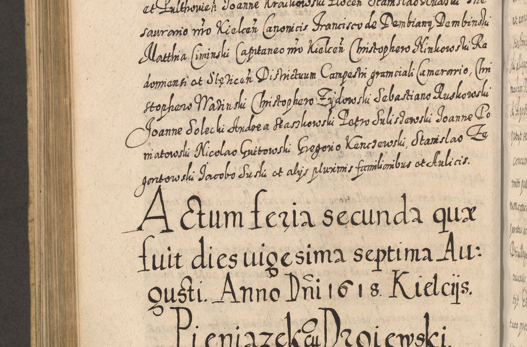 Zdjęcie nr 913 dla obiektu archiwalnego: Acta actorum, causarum spiritualium, civilium, criminalium, obligationum, cessionum, decimarum, testamentorum R. D. Martini Szyszkowski, episcopi Cracoviensis, ducis Severiensis in annis 1617 - 1619. Tomus primus.