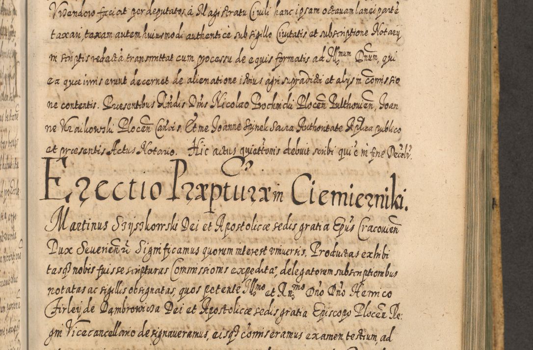 Zdjęcie nr 892 dla obiektu archiwalnego: Acta actorum, causarum spiritualium, civilium, criminalium, obligationum, cessionum, decimarum, testamentorum R. D. Martini Szyszkowski, episcopi Cracoviensis, ducis Severiensis in annis 1617 - 1619. Tomus primus.