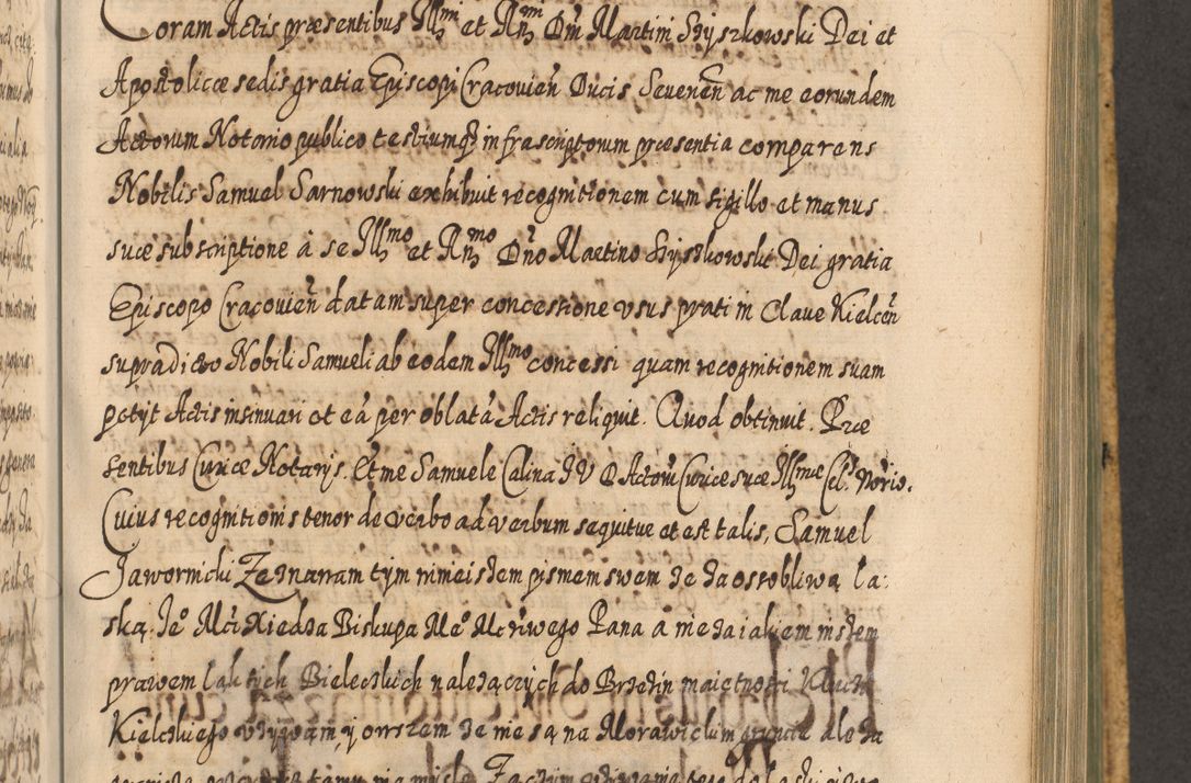 Zdjęcie nr 886 dla obiektu archiwalnego: Acta actorum, causarum spiritualium, civilium, criminalium, obligationum, cessionum, decimarum, testamentorum R. D. Martini Szyszkowski, episcopi Cracoviensis, ducis Severiensis in annis 1617 - 1619. Tomus primus.