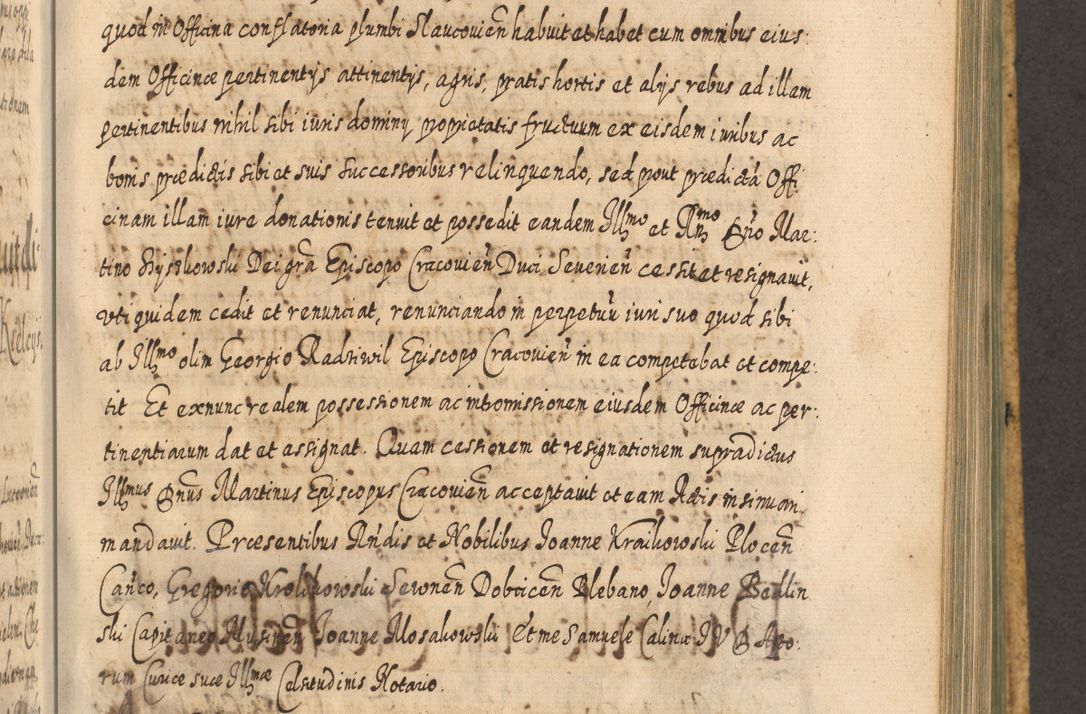 Zdjęcie nr 882 dla obiektu archiwalnego: Acta actorum, causarum spiritualium, civilium, criminalium, obligationum, cessionum, decimarum, testamentorum R. D. Martini Szyszkowski, episcopi Cracoviensis, ducis Severiensis in annis 1617 - 1619. Tomus primus.