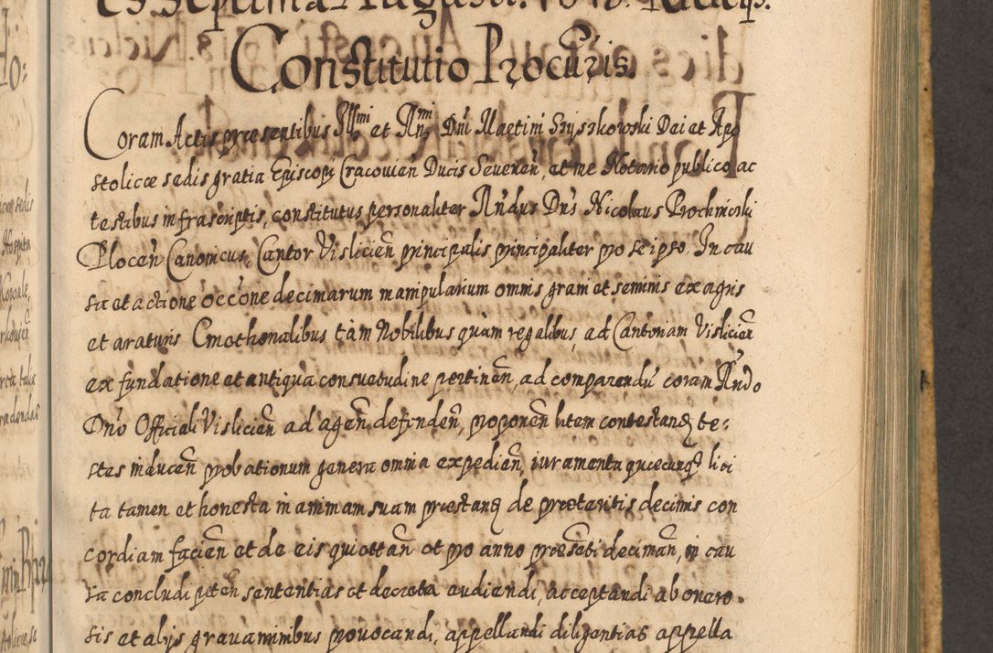 Zdjęcie nr 874 dla obiektu archiwalnego: Acta actorum, causarum spiritualium, civilium, criminalium, obligationum, cessionum, decimarum, testamentorum R. D. Martini Szyszkowski, episcopi Cracoviensis, ducis Severiensis in annis 1617 - 1619. Tomus primus.