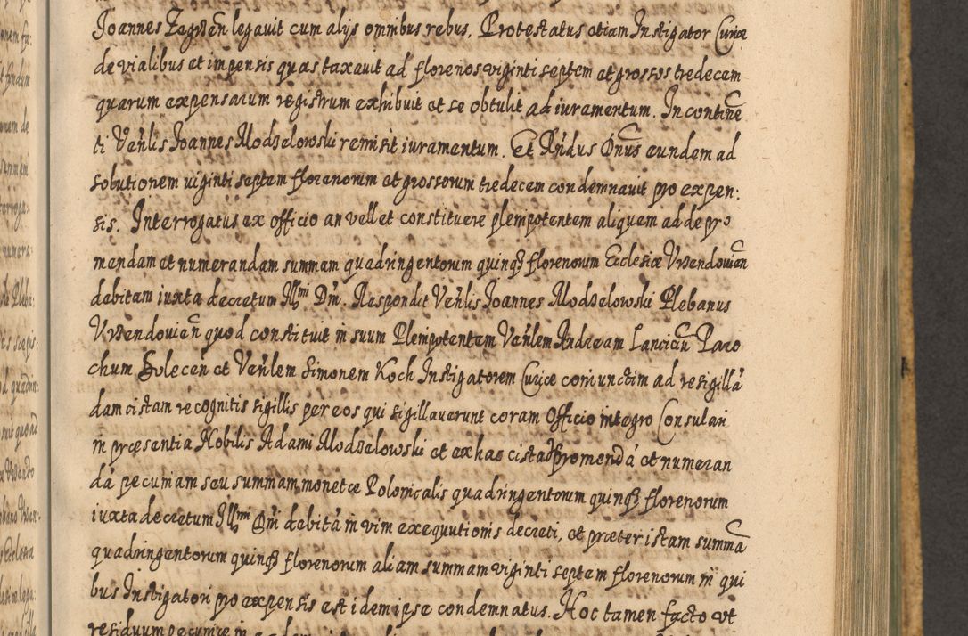 Zdjęcie nr 860 dla obiektu archiwalnego: Acta actorum, causarum spiritualium, civilium, criminalium, obligationum, cessionum, decimarum, testamentorum R. D. Martini Szyszkowski, episcopi Cracoviensis, ducis Severiensis in annis 1617 - 1619. Tomus primus.