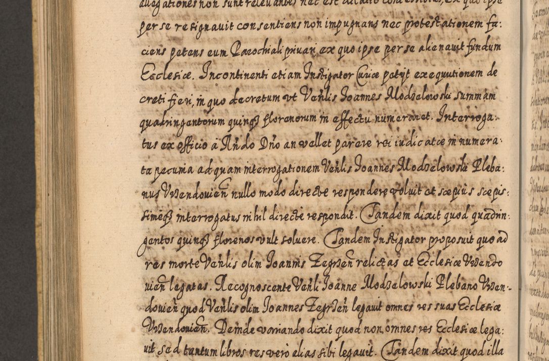 Zdjęcie nr 859 dla obiektu archiwalnego: Acta actorum, causarum spiritualium, civilium, criminalium, obligationum, cessionum, decimarum, testamentorum R. D. Martini Szyszkowski, episcopi Cracoviensis, ducis Severiensis in annis 1617 - 1619. Tomus primus.